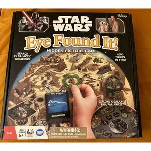 STAR WARS Eye Found It Hidden Picture Board Game 2016 Hasbro - COMPLETE. EUC 👀